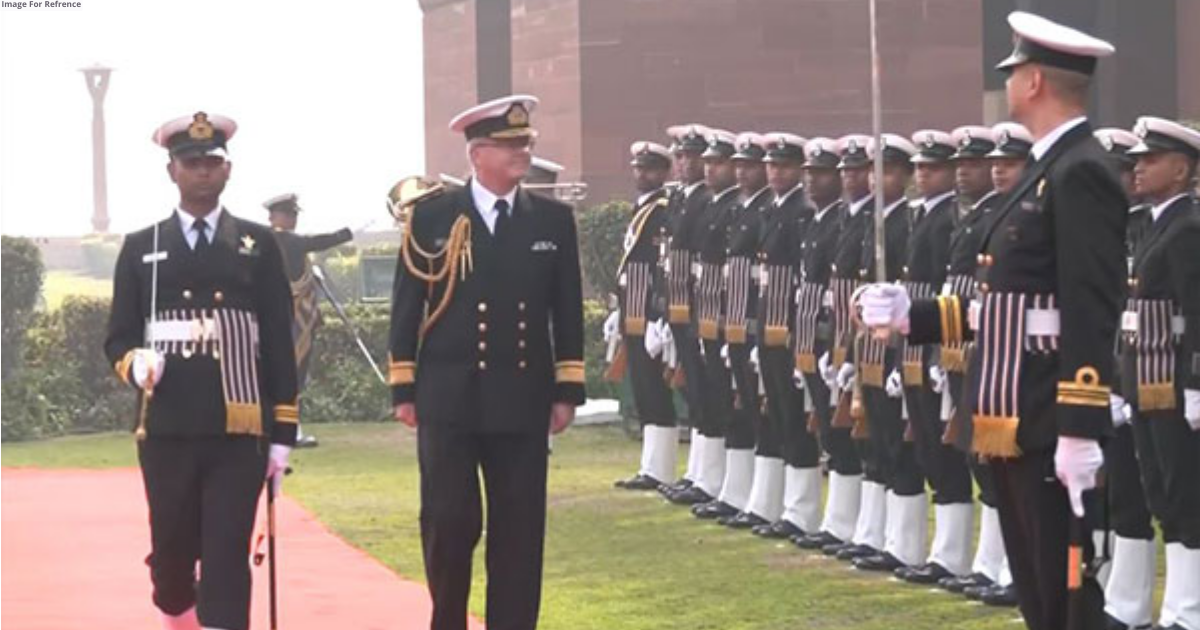 New Zealand Navy Chief Admiral David Proctor receives Guard of Honour in Delhi